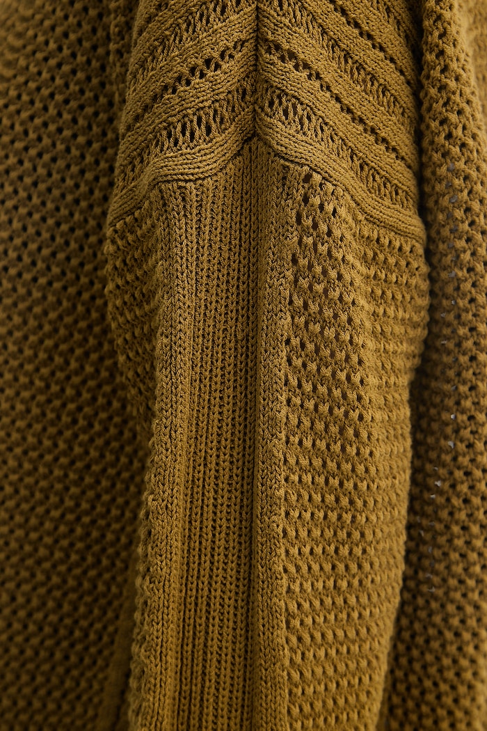 Sisley sweter damski z bawełny 174WL107R zielony