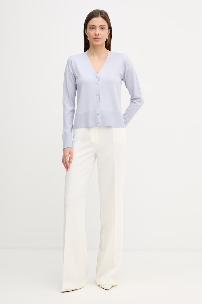 Sisley cardigan 17Q3L603J albastru SS26