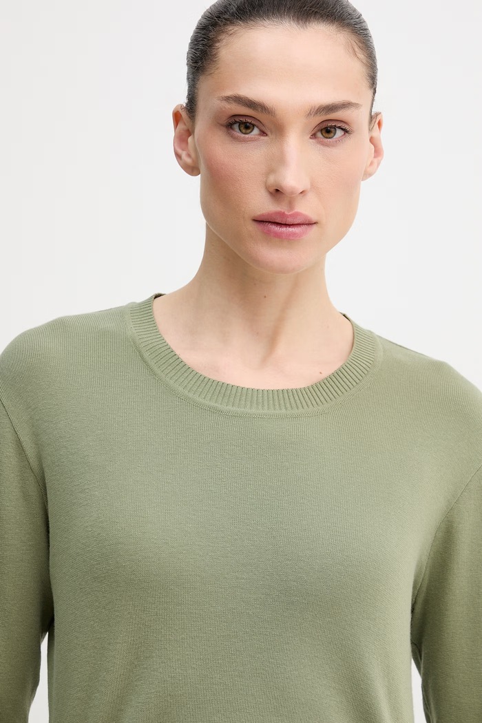 United Colors of Benetton sweter damski bawełniany zielony 1C19D10FV