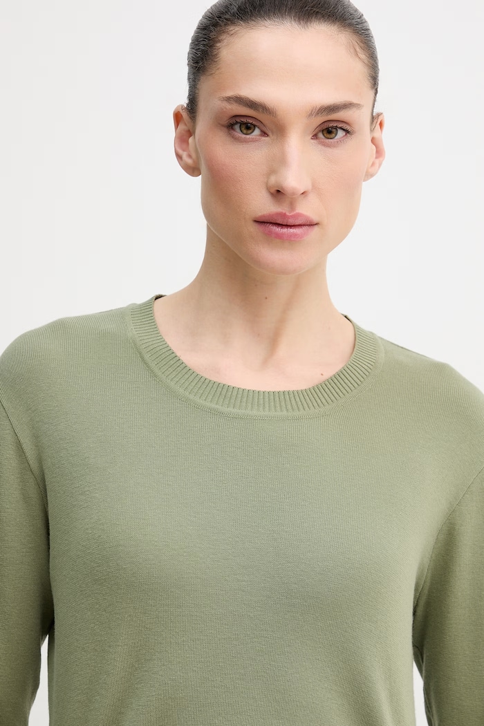 United Colors of Benetton sweter damski bawełniany zielony 1C19D10FV