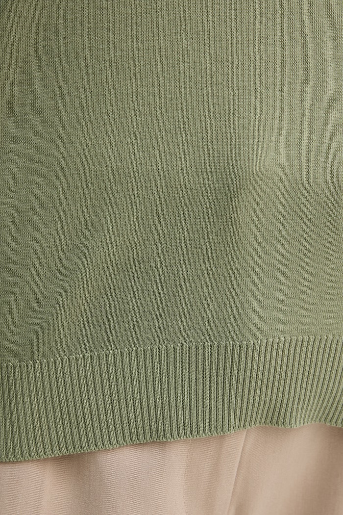United Colors of Benetton sweter damski bawełniany 1C19D10FV zielony