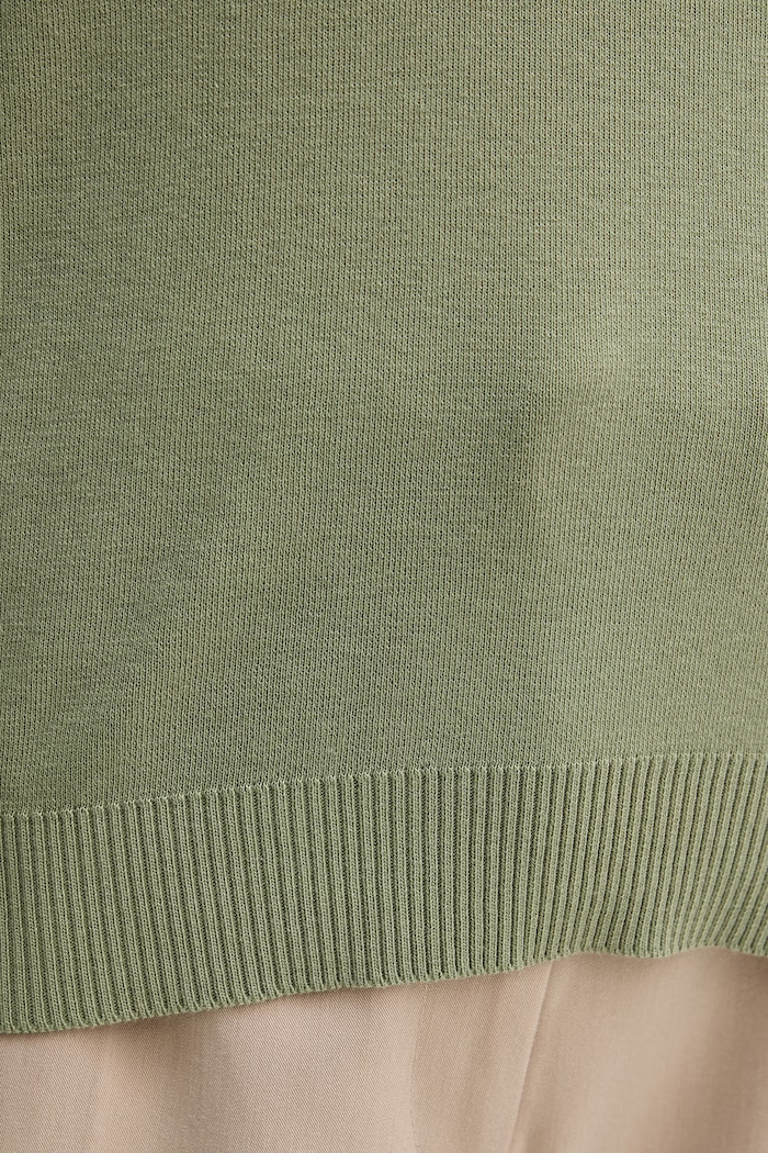 United Colors of Benetton sweter damski bawełniany 1C19D10FV zielony