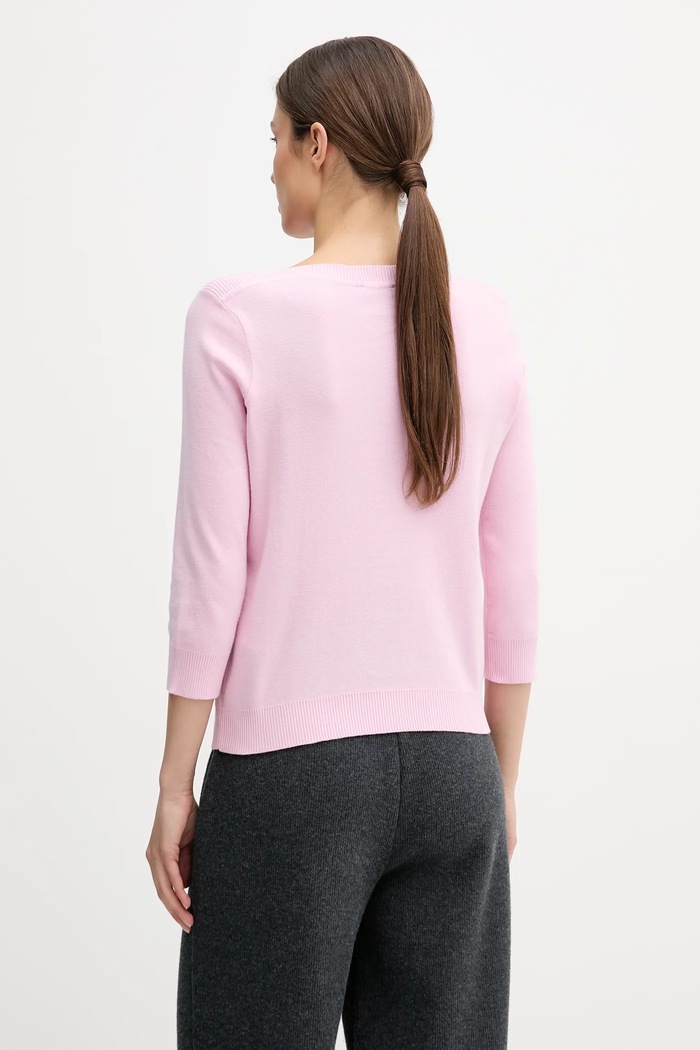 Îmbrăcăminte United Colors of Benetton pulover damski din bumbac 1C19D10G1 roz