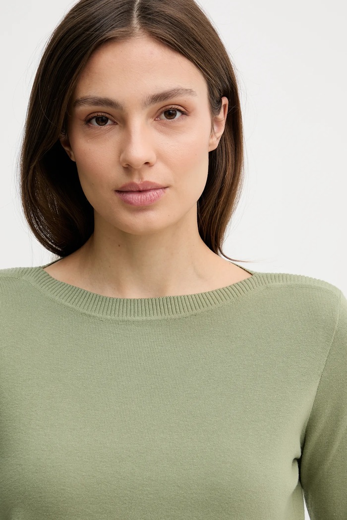 United Colors of Benetton sweter damski bawełniany zielony 1C19D10G1