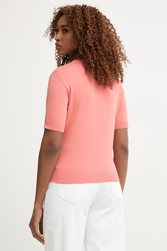 Дрехи United Colors of Benetton тениска дамска от памук 1C19D10G2 оранжев