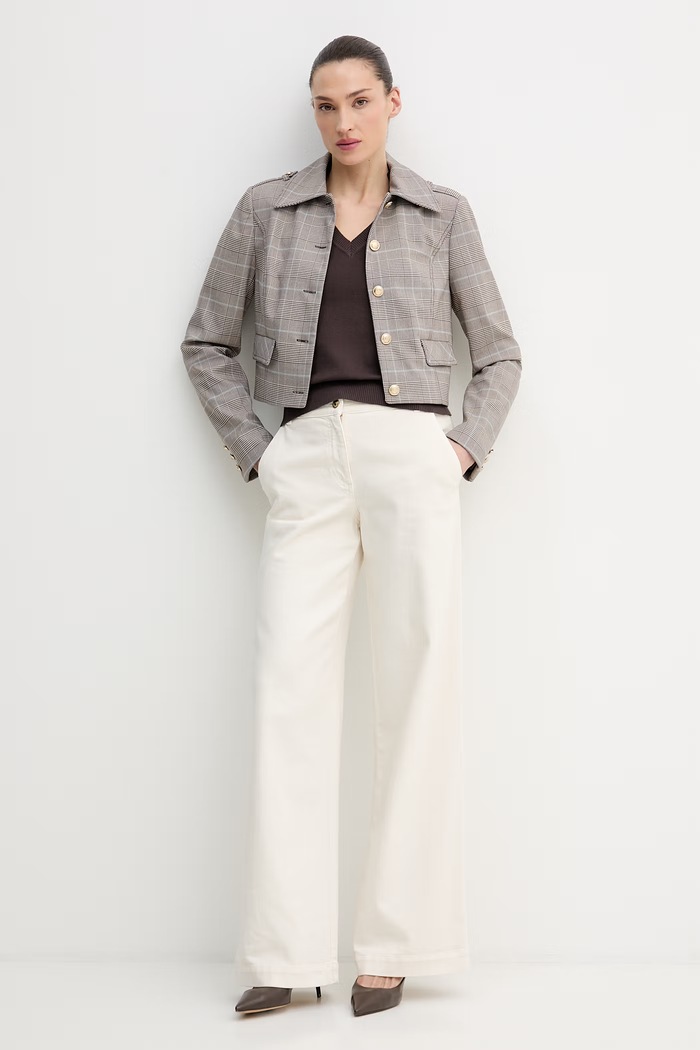 United Colors of Benetton sweter damski bawełniany 1C19D403N brązowy SS26