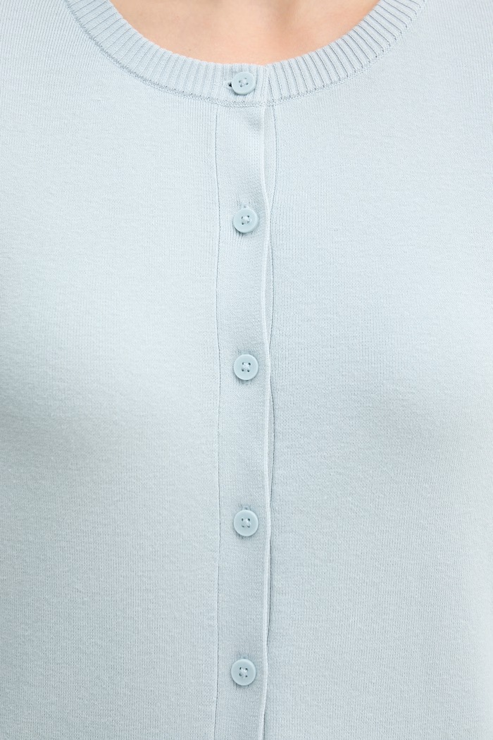 United Colors of Benetton kardigan damski bawełniany 1C19D502P niebieski