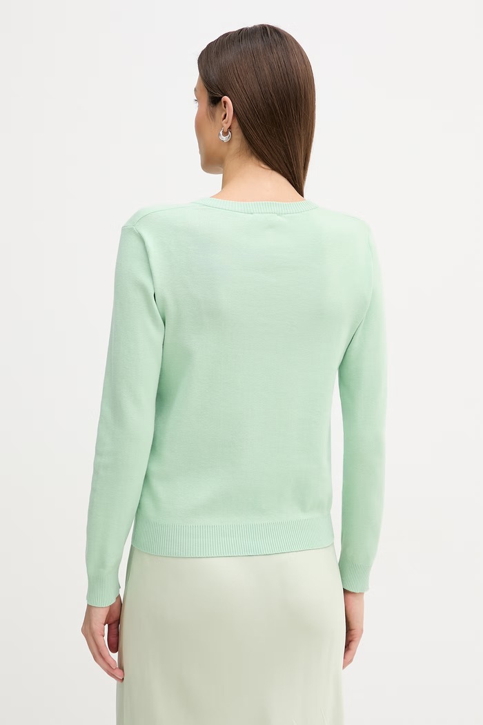 Odzież United Colors of Benetton kardigan damski bawełniany 1C19D502P zielony