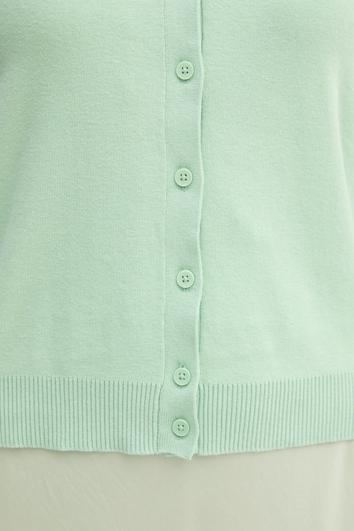 United Colors of Benetton kardigan damski bawełniany 1C19D502P zielony