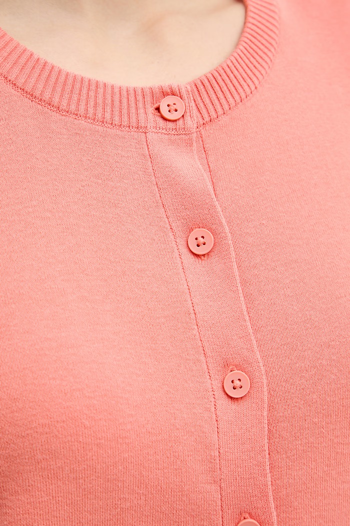 United Colors of Benetton kardigan ženski bombažen 1C19D502P oranžna