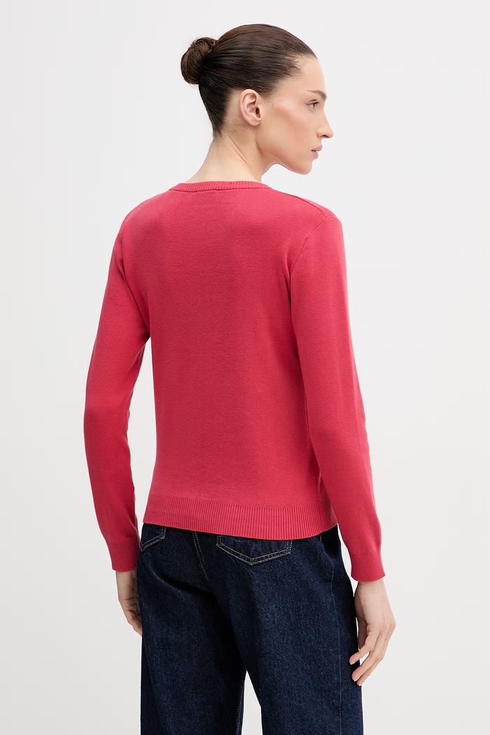 Oblečenie United Colors of Benetton kardigán dámsky bavlnený 1C19D502P červená