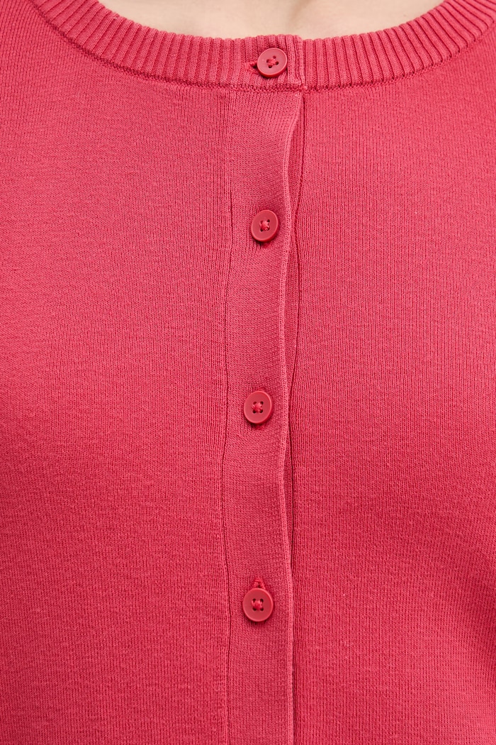 United Colors of Benetton kardigán dámsky bavlnený 1C19D502P červená
