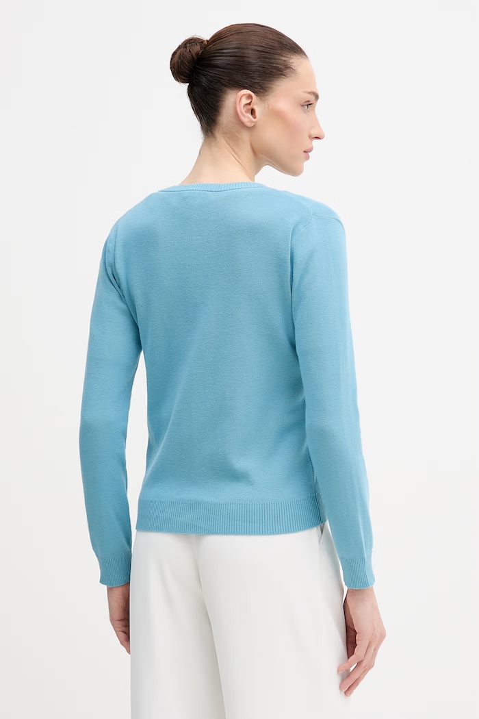 Odzież United Colors of Benetton kardigan damski bawełniany 1C19D502P niebieski