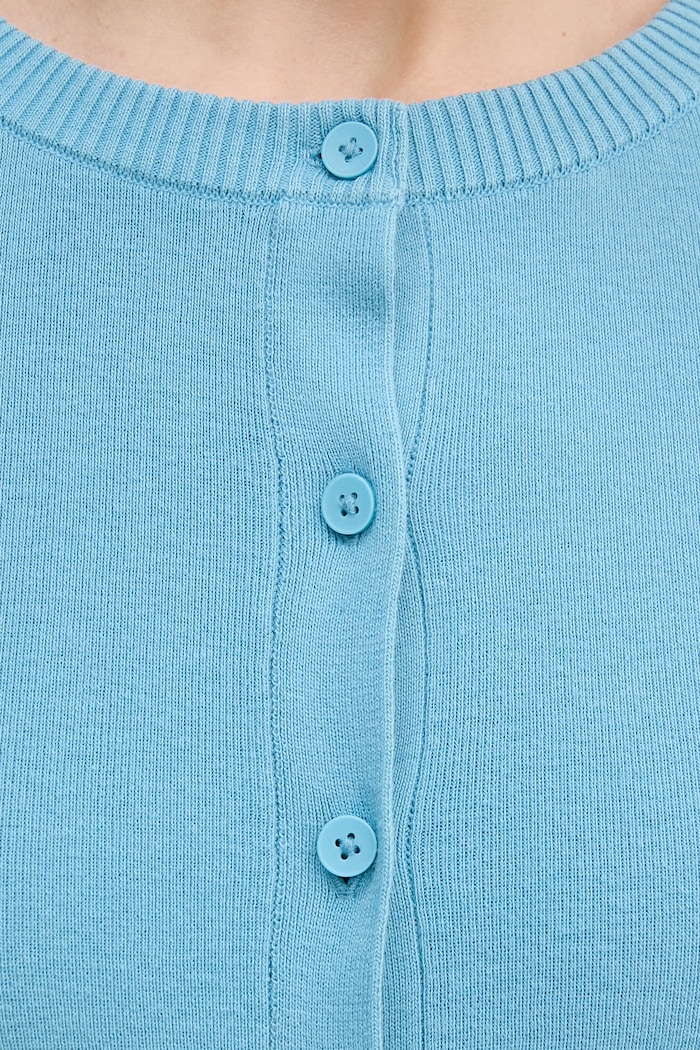 United Colors of Benetton kardigan damski bawełniany 1C19D502P niebieski