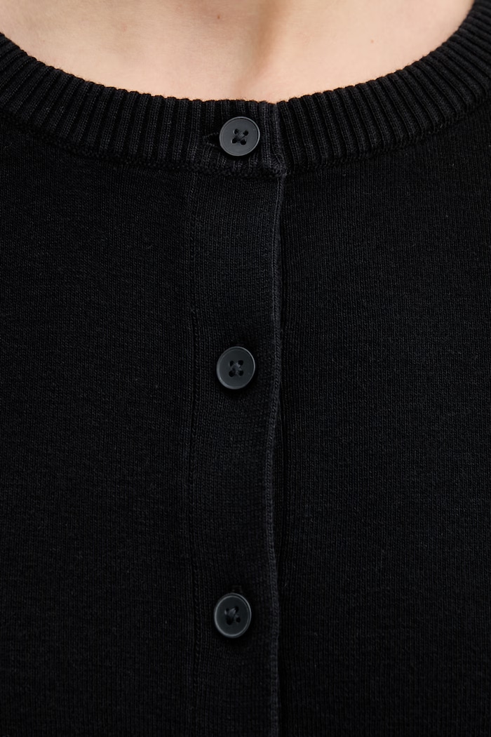 United Colors of Benetton cardigan femei din bumbac 1C19D502P negru