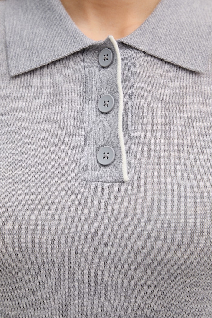 United Colors of Benetton polo pentru femei, din lână 11AHD301J gri