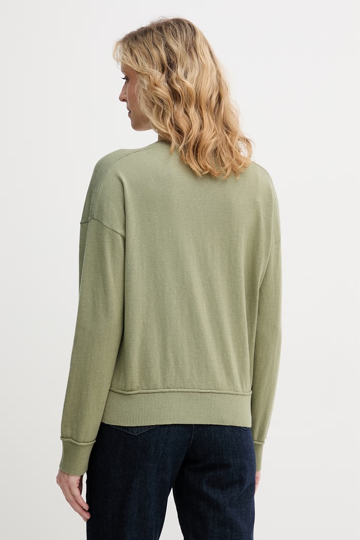 Îmbrăcăminte United Colors of Benetton pulover pentru femei, cu amestec de lână 1Y6SD403O verde