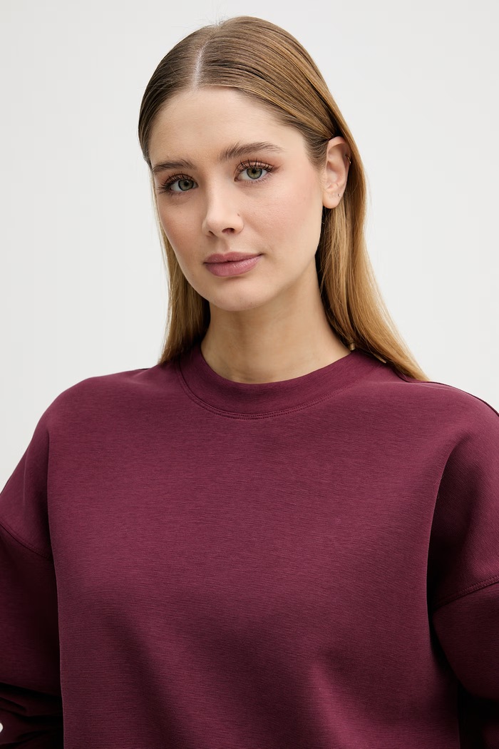 United Colors of Benetton hanorac pentru femei burgundia 35B1D201G