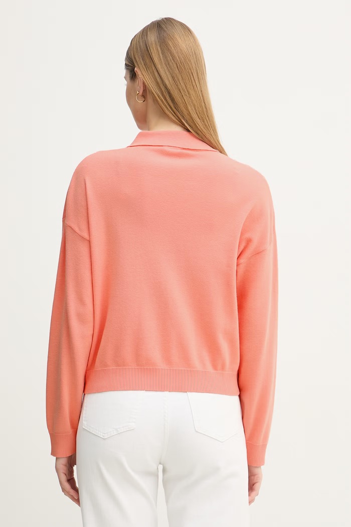 Oblečenie United Colors of Benetton sveter dámsky bavlnený 1C19D301I oranžová