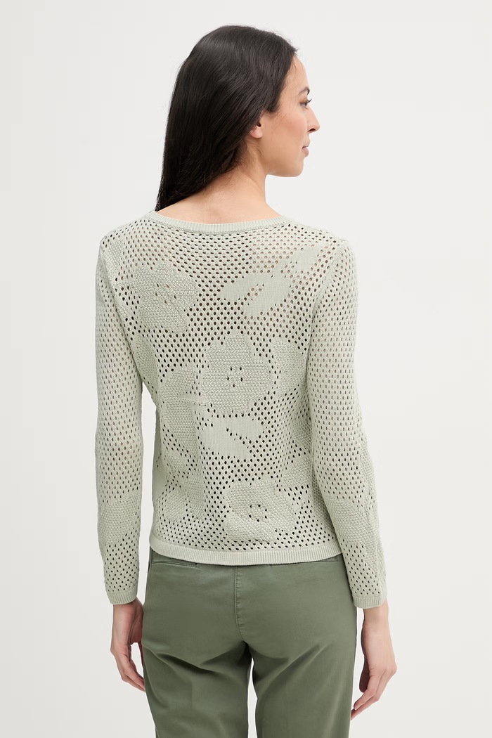 Odzież United Colors of Benetton sweter damski bawełniany 16EVD10GP zielony