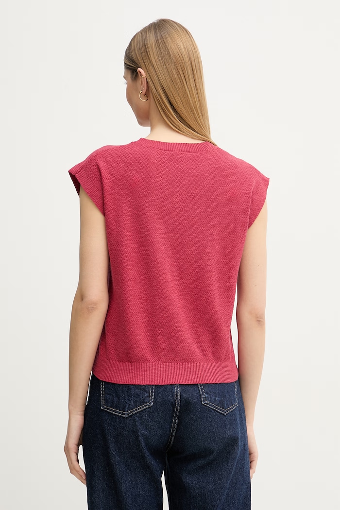 Îmbrăcăminte United Colors of Benetton top pentru femei, cu in 1DC3D10GT rosu