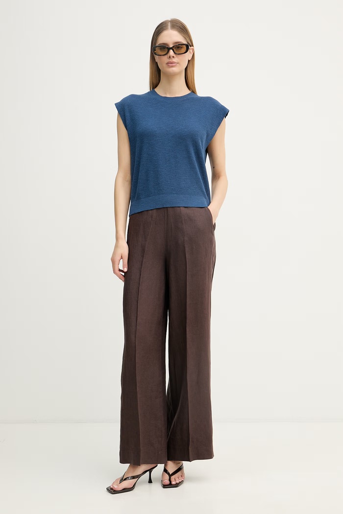 United Colors of Benetton top pentru femei, din in 1DC3D10GT bleumarin SS26
