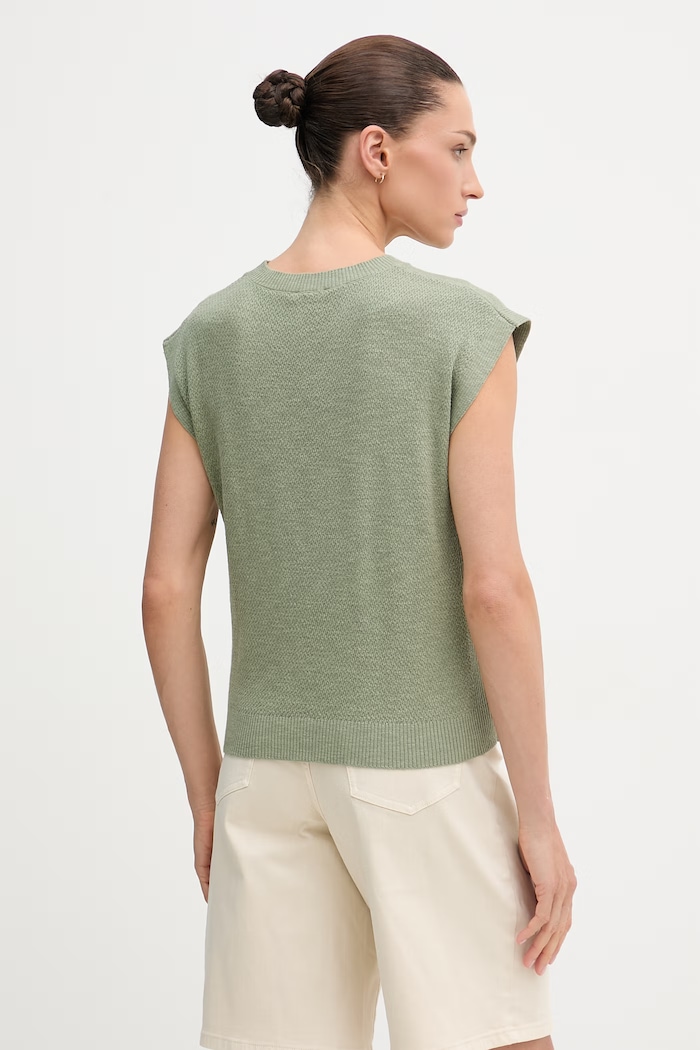 Îmbrăcăminte United Colors of Benetton top pentru femei, din in 1DC3D10GT verde
