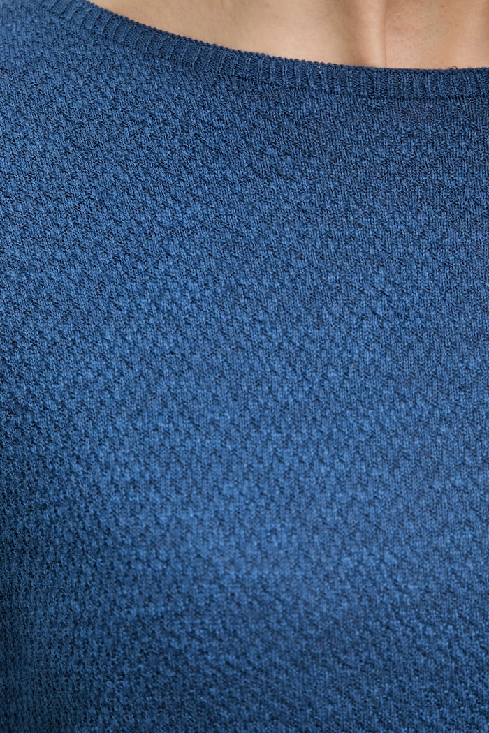 United Colors of Benetton pulover cu mânecă scurtă pentru femei, din in 1DC3D10GU bleumarin