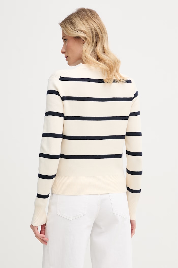 Ruházat Tommy Hilfiger női pamut kardigán WW0WW49617 bézs
