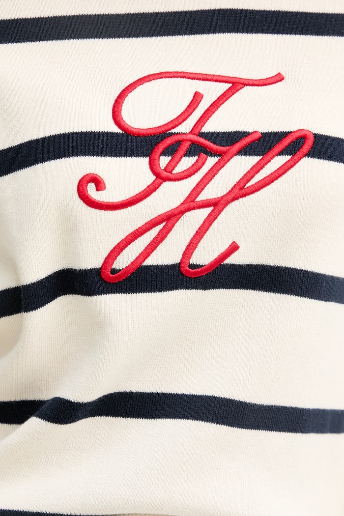 Tommy Hilfiger pulóver női pamut WW0WW49768 bézs