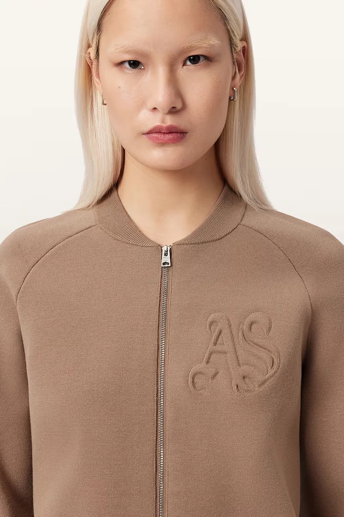 Kardigán AllSaints SONNY hnedá W005KD