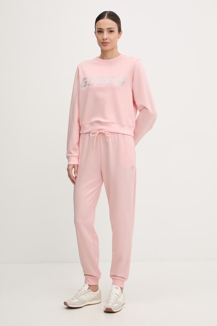 Guess dámska mikina SILVY V6GQ13.K3091 ružová SS26