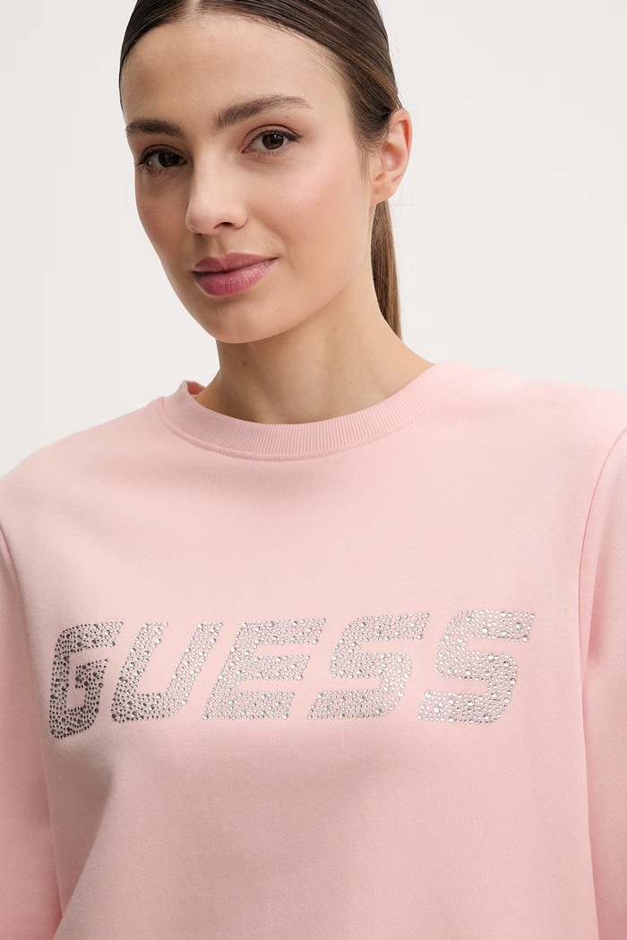 Guess dámska mikina SILVY ružová V6GQ13.K3091