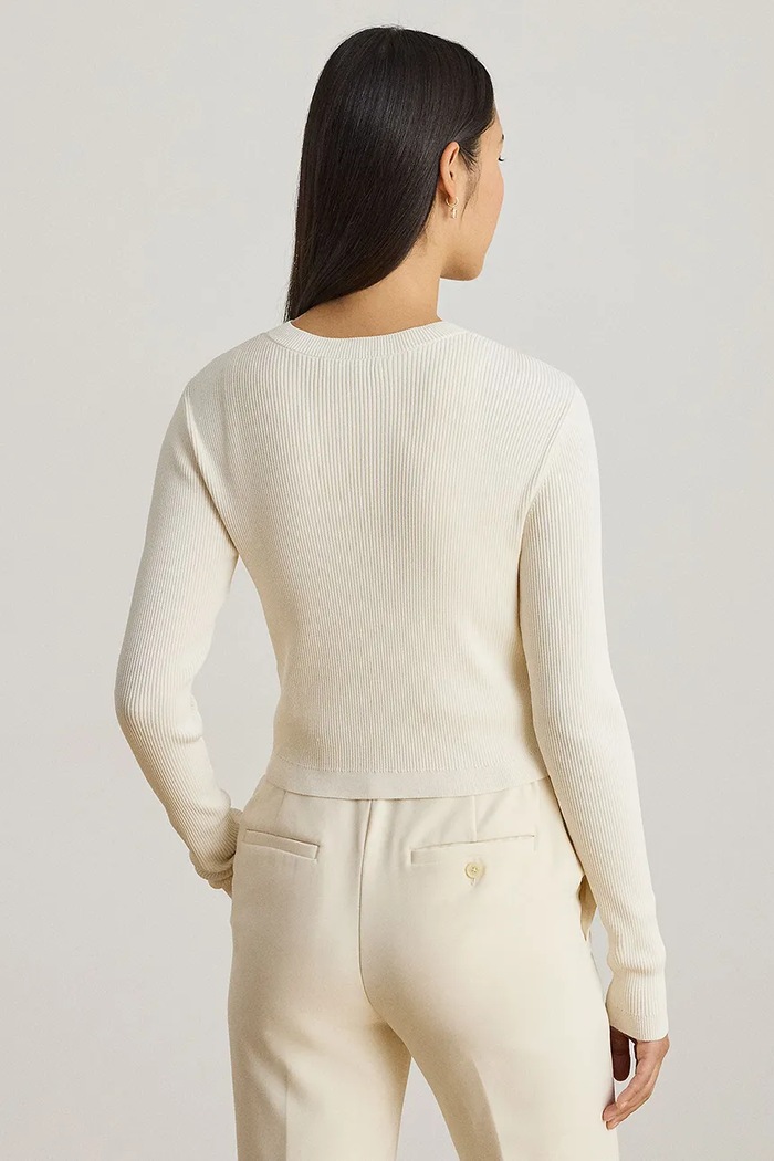 Lauren Ralph Lauren kardigán 200P08765 bézs SS26