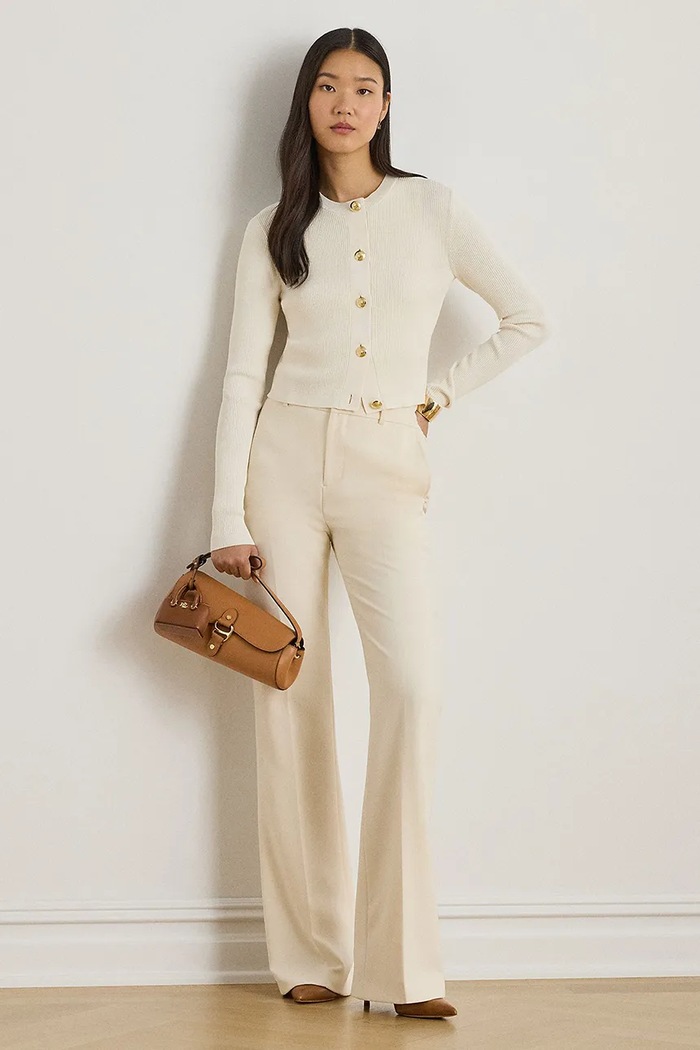 Ruházat Lauren Ralph Lauren kardigán 200P08765 bézs