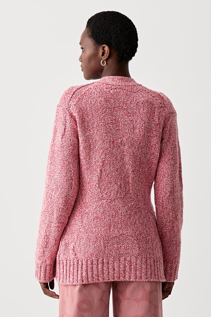 Îmbrăcăminte Marimekko cardigan pentru femei, din lână 095224 roz