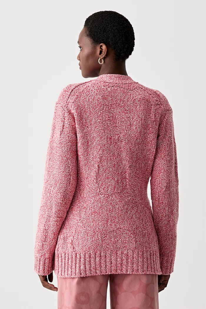 Îmbrăcăminte Marimekko cardigan pentru femei, din lână 095224 roz