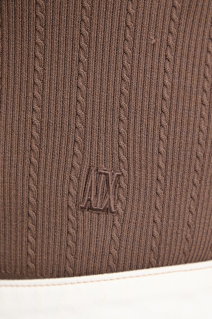 Armani Exchange dámsky top s viskózou XW002243.AF10352 hnedá