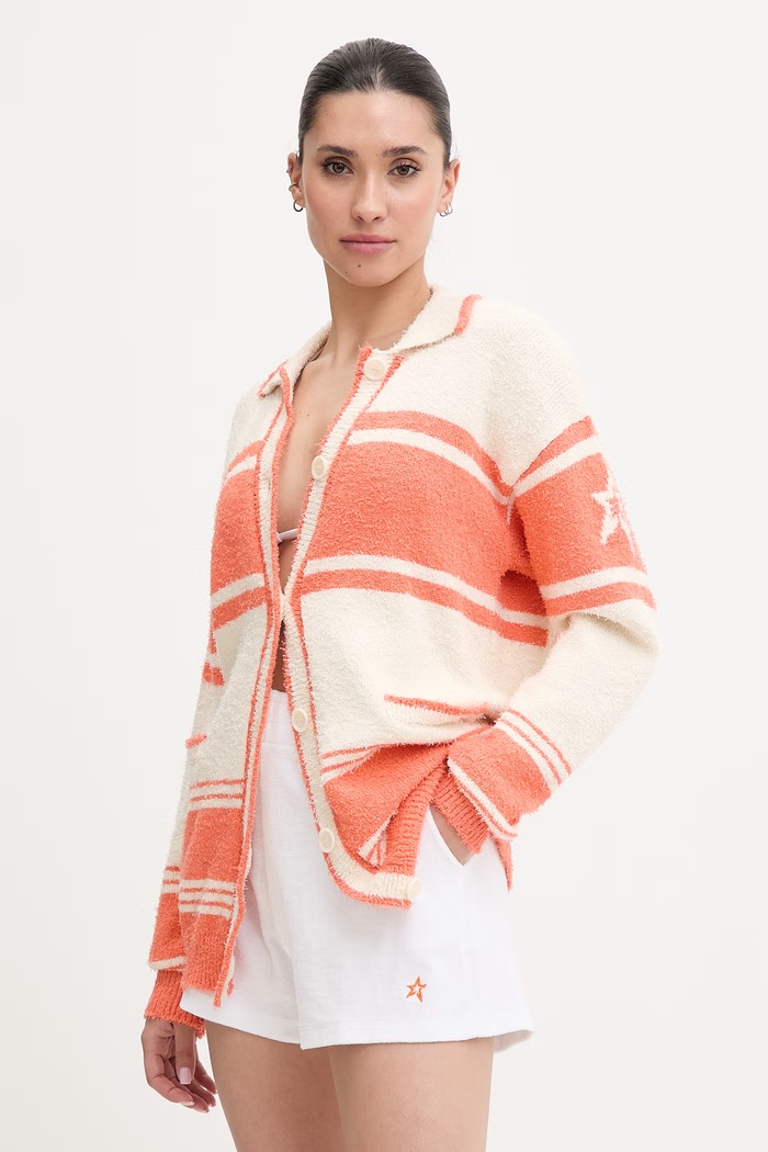 Perfect Moment cardigan pentru femei, cu bumbac portocaliu W3001388