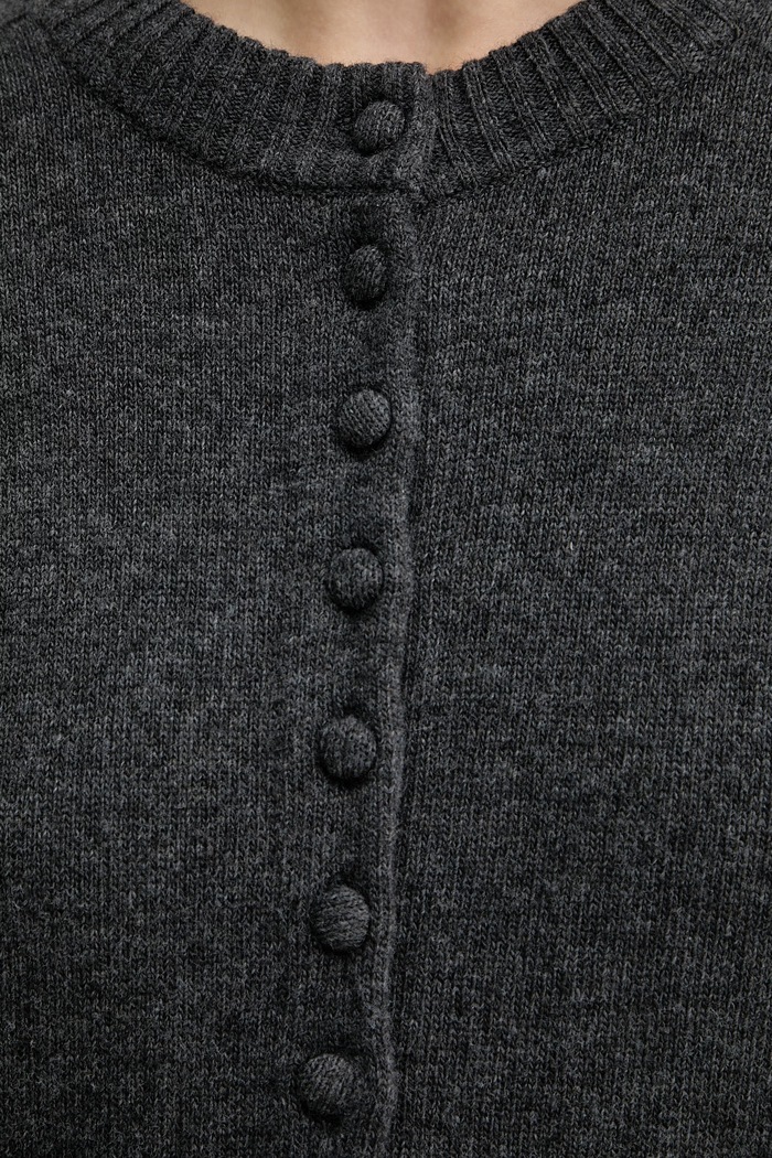 Rag & Bone kardigán női gyapjú hozzáadásával Wallace RG5I25H6MWC szürke