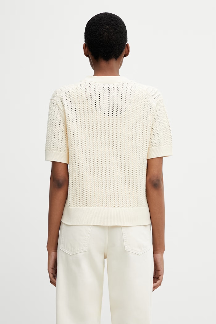 Oblečení Anine Bing FLYNNE CARDIGAN - CREAM kardigan s bavlnou dámský A.09.11917.IVY1 béžová