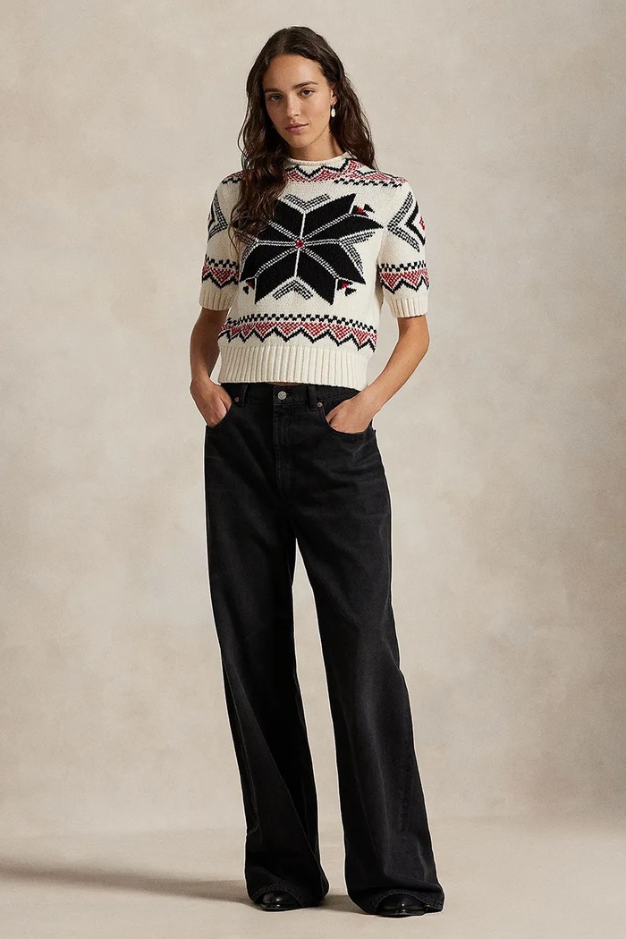 Îmbrăcăminte Polo Ralph Lauren cu guler înalt femei cu lână 211978319 bej