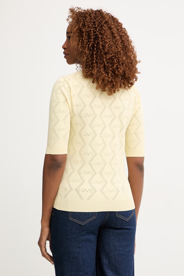 Morgan Maglietta maglione da donna con viscosa 261.MIKA giallo SS26