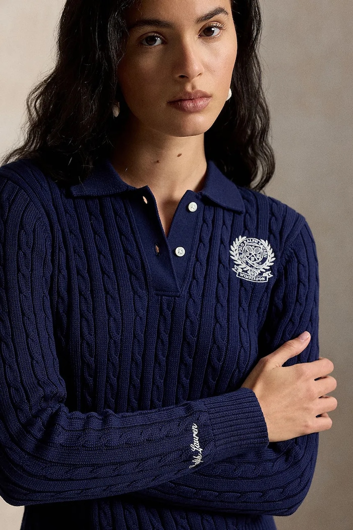 Polo Ralph Lauren sweter damski bawełniany granatowy 211B15810