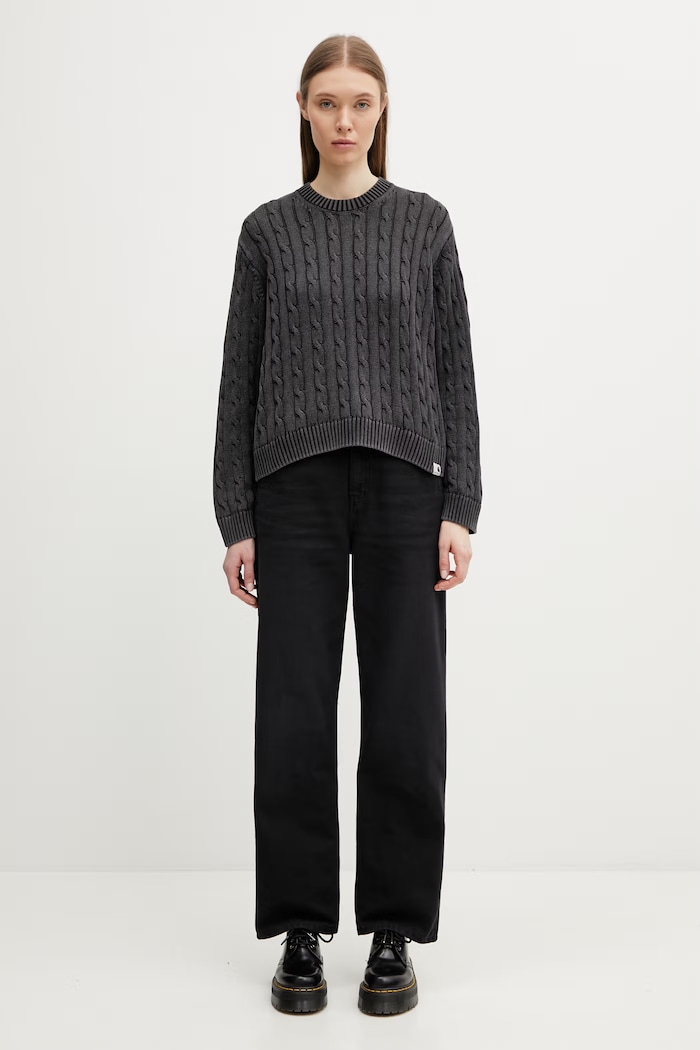 Carhartt WIP W' Carter Sweater cotton Women's I036394.89GD black