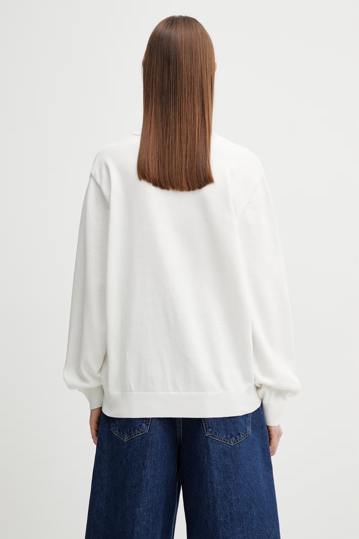 Odjeća Carhartt WIP W' Signet Cardigan kardigan od pamuka za žene I036173.D6XX bijela