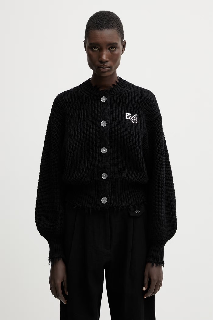 WRSTBHVR Blair cardigan cotton Women's black W5426GT.3296