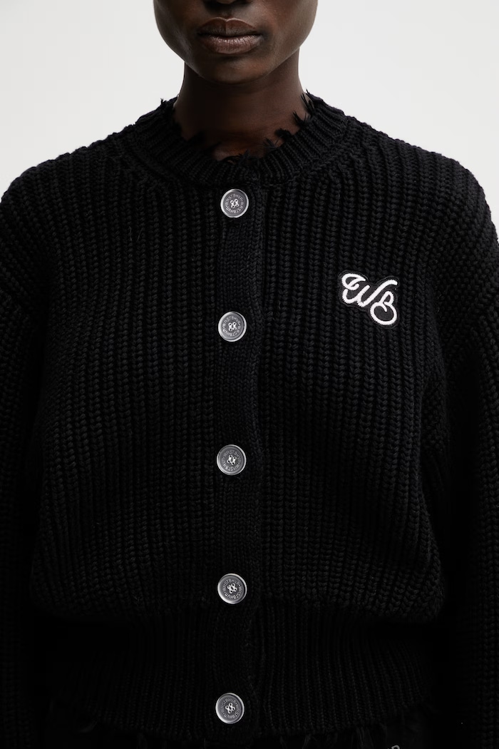 WRSTBHVR Blair cardigan cotton Women's black W5426GT.3296