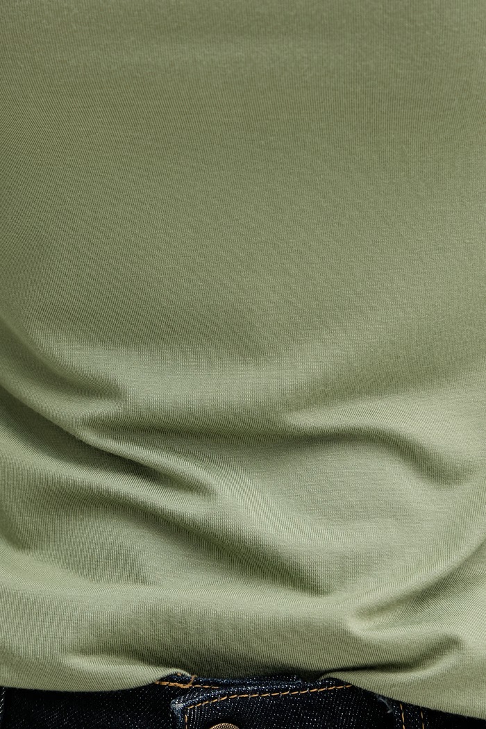 United Colors of Benetton longsleeve pentru femei, din vâscoză verde 3Z12D10C2