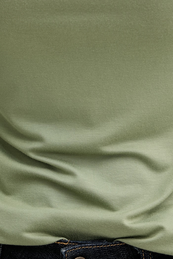 United Colors of Benetton longsleeve pentru femei, din vâscoză verde 3Z12D10C2